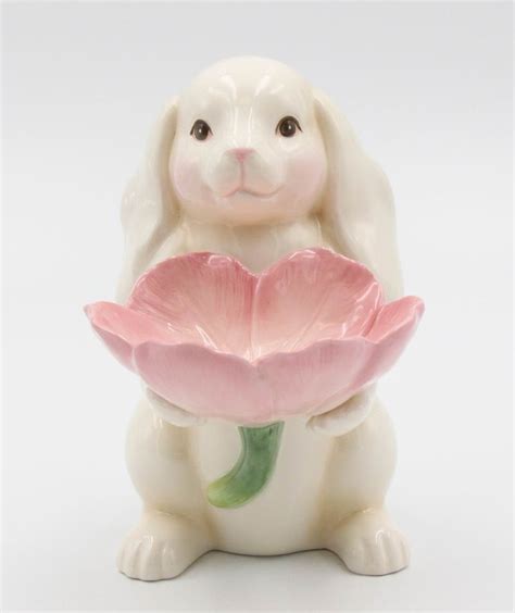 customized ceramic easter rabbit figurines